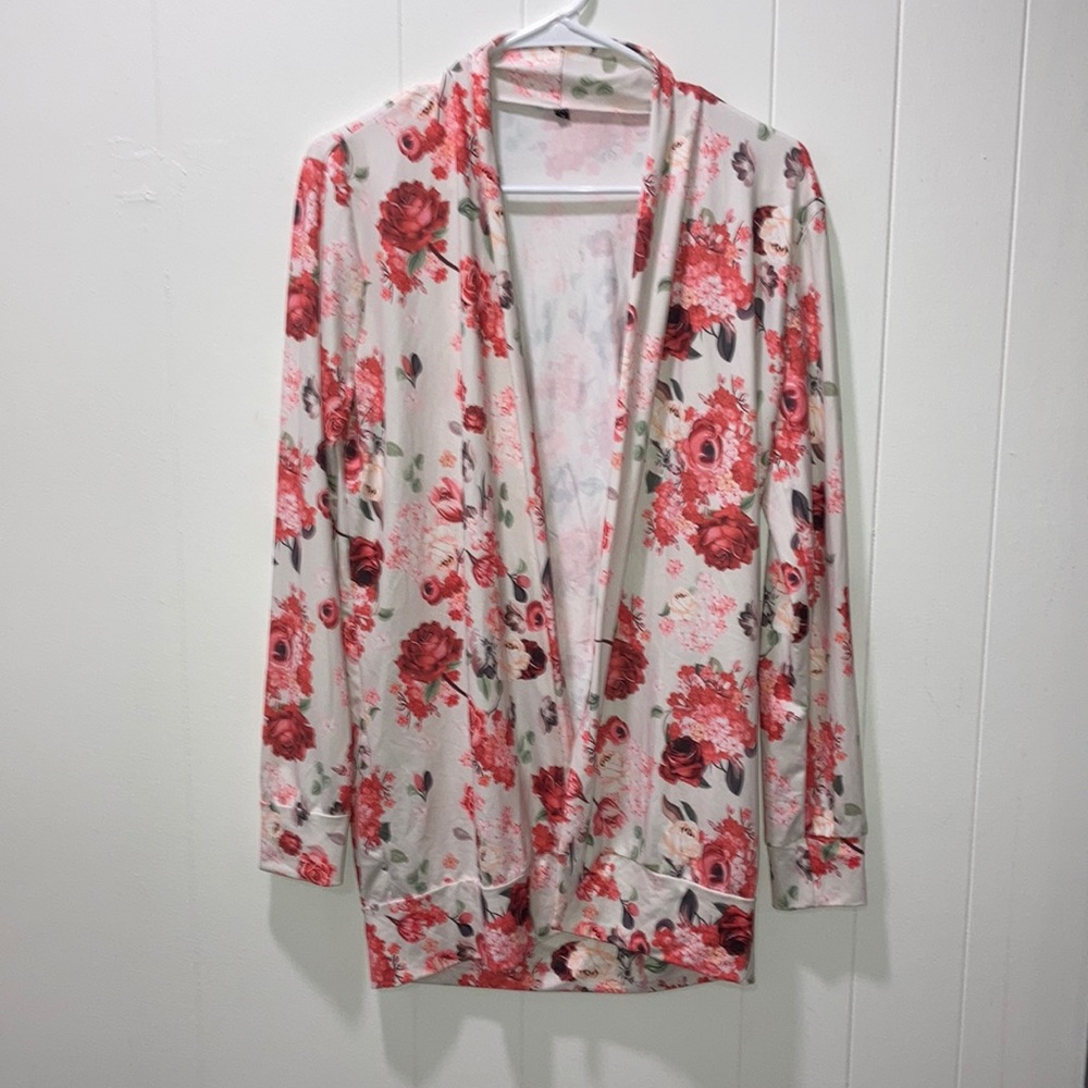 EUC Floral Print Cover Up